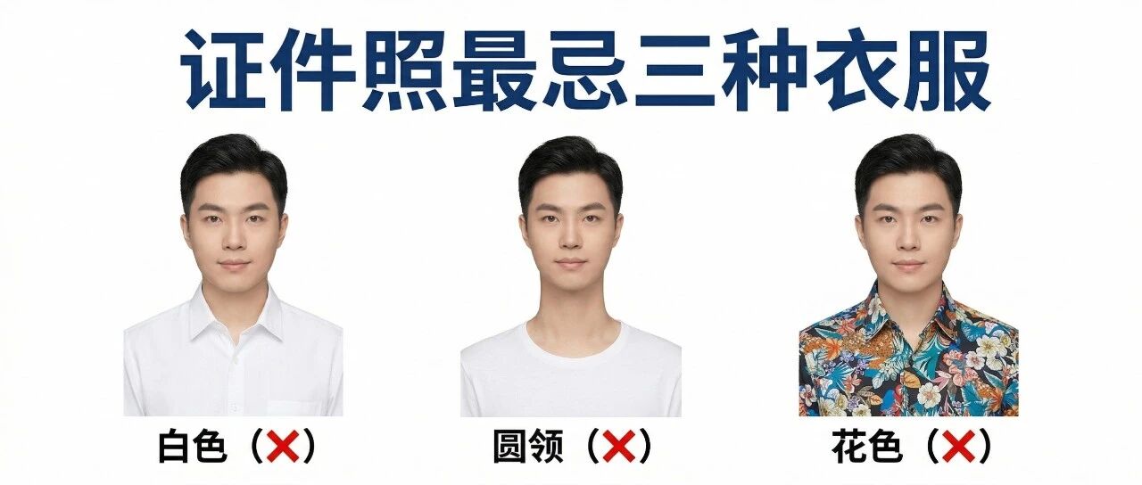 证件照最忌三种衣服！拍前必看避坑指南 封面图